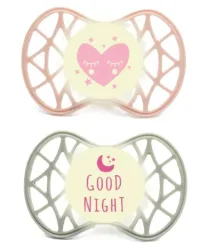 nuvita AIR.55 symmetrischer Nuggi, Good Night, ab 0 Monate (2 Stk)