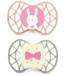 nuvita AIR.55 symmetrischer Nuggi, Bunny, ab 0 Monate (2 Stk)