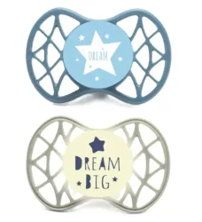 nuvita AIR.55 symmetrischer Nuggi Dream Big, ab 0 Monate (2 Stk)