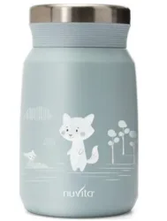 nuvita Thermobehälter aus Edelstahl, blau, 500ml (1 Stk)