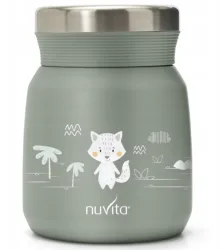 nuvita Thermobehälter aus Edelstahl, grün, 300ml (1 Stk)