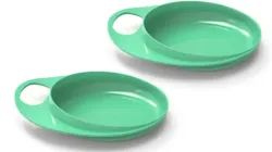 nuvita EasyEating Entwöhnungsteller-Set, grün (2-teilig)