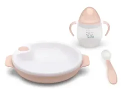 nuvita Pappa Ess- & Trinkset, pink (3-teilig)
