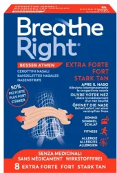 Breathe Right Nasenpflaster, extrastark, hautfarben (8 Stk)