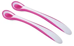nuvita Löffel mit Wärmersensor, pink (2 Stk)