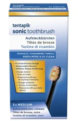 tentapik Aufsteckbürsten medium black (3 Stk)