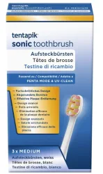 tentapik Aufsteckbürsten medium white (3 Stk)
