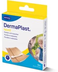 DermaPlast textil Schnellverband, 8x10cm (10 Stk)