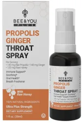 Bee & You Propolis-Rachenspray mit Ingwer (30ml)