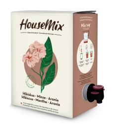 HouseMix Eistee Konzentrat, Hibiskus & Minze & Aronia (3 Liter)