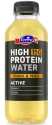 Emmi High Protein Water, Active, Mango Peach (500ml)