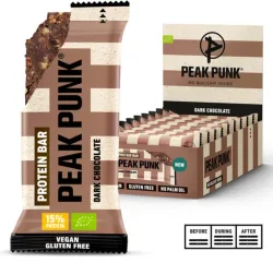 PEAK PUNK Bio Protein Bar Dark Chocolate (12x55g)