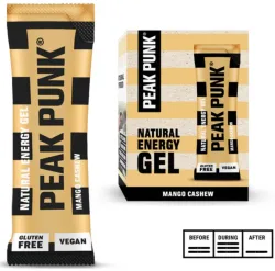 PEAK PUNK Natural Energy Gel Mango Cashew (12x25g)
