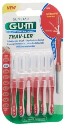 SUNSTAR Gum Proxabrush TravLer 0.8mm Interdentalbürsten (6 Stk)