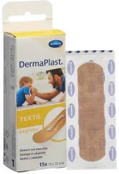 DermaPlast Textilpflaster Express Strips, 19x72mm (15 Stk)