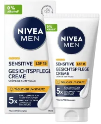 Nivea - Sensitive Gesichtspflege Creme LSF 15, 75 ml