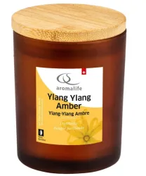 Aromalife YlangYlang Amber Duftkerze im Glas (1 Stk)