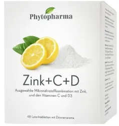 Phytopharma Zink + Vitamine C + D Lutschtabletten (48 Stk)