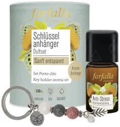 Farfalla Schlüsselanhänger Duftset, Sanft entspannt (2-teilig)
