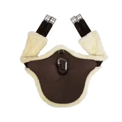 Kentucky Lammfell anatomic Stollengurt - Braun -  Grösse: 135 cm