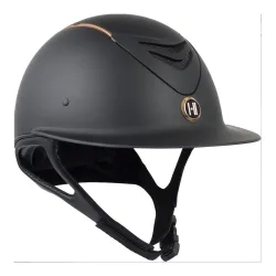 One K Reithelm Avance Paint Matt Rosegold - schwarz Reithelmgrössen: 51-52