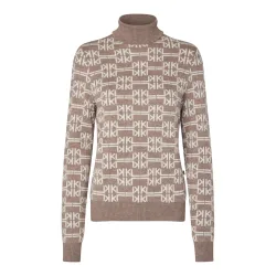 Kingsland KLAnnabella Strick-Rollkragenpullover Damen Dove Melange