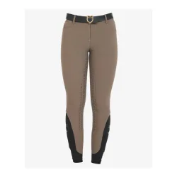 Equestro Reithose Aria Slim Fit Midwaist Vollgrip Damen Walnuss