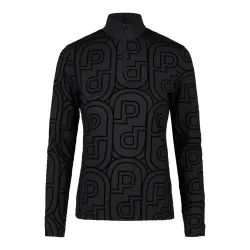 Pikeur Selection Zip Shirt Print Damen Schwarz