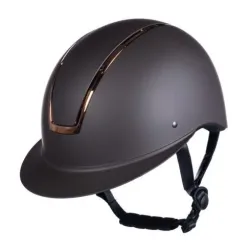 HKM Reithelm Lady Shield - Braun/Roségold -  Farbe: Braun/Roségold, Reithelmgrössen: 52-54