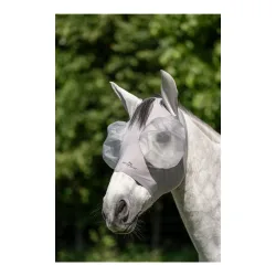Horseware Fliegenmaske Defense - Silver/Silver -  Grösse Pferd: Pony
