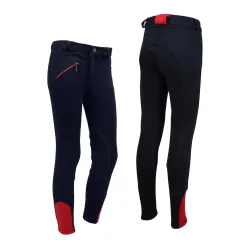 QHP Reithose Junior - Marine -  Grösse Bekleidung Kinder: 116, Farbe: Marine