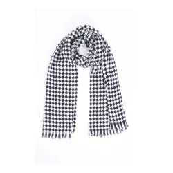Harcour Schal Valet Damen - schwarz/weiss kariert