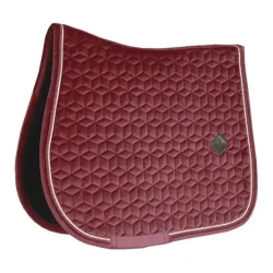 Kentucky Schabracke Velvet Samt - bordeaux Grösse Pferd: Pony