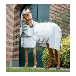 Horseware Fliegendecke Amigo Ripstop Hoody - Silver/Titanium Grey & Silver -  Grösse: 140 cm