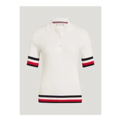 Tommy Hilfiger Equestrian Pullover Polo Lenox Damen - Ecru -  Farbe: Ecru, Grösse Bekleidung Damen: XS