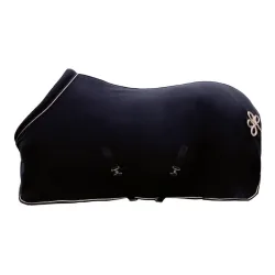 HKM Abschwitzdecke Glamour Style - schwarz/rosegold