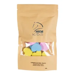 HKM Leckerlis aus Holz - Hearts - gelb/rosa/aqua -