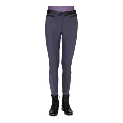 QHP Reithose Fayen Vollbesatz Damen - Ash -  Grösse Hose: 36
