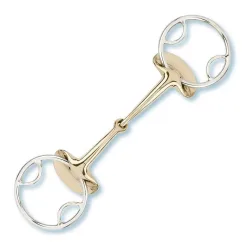 Stübben Golden Wings 4in1 Trense einfach gebrochen - Gold/Silber -  Gebisslängegrösse: 13.5 cm