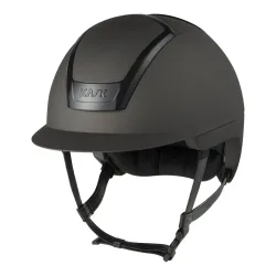 KASK Reithelm Nemesi Metal - schwarzer Kinnriemen Ash Brown