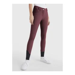 Tommy Hilfiger Equestrian Reithose Classic Style Damen Kniebesatz - deep burgundy