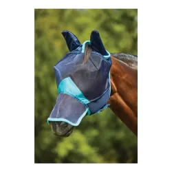 Weatherbeeta Fliegenmaske Deluxe Fine Blau/Türkis