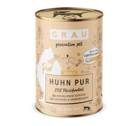 Grau - Generation Pet, Grau - Generation Pet Nassfutter Huhn Pur - Natur -  Inhalt: 6 x 400 g