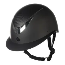 HKM Reithelm Alarion - Schwarz/Silber -  Reithelmgrössen: 58-60, Farbe: Schwarz/Silber