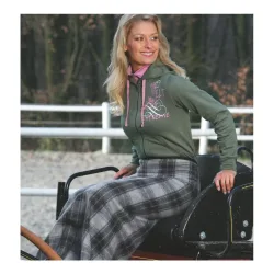 Waldhausen Bockdecke Herbst - schwarz/grau