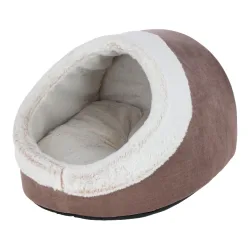 Kerbl Pet Kuschelhöhle Jana - Cappuccino -  Farbe: Cappuccino, Breite Länge Höhe: 43 x 54 x 35 cm