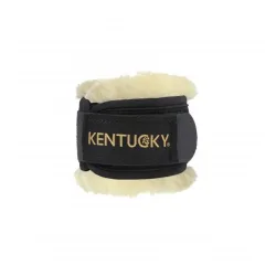Kentucky Fesselschutz mit Kunst-Schaffell 2er-Set - schwarz