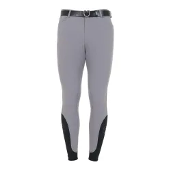 Equestro Reithose Caspar Kniebesatz Jungs - Frost Grau -  Kleidergrössen Teenager: 164, Farbe: Frost Grau