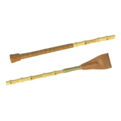 Fleck Springgerte Green Line/ Bambus mit Ledergriff Braun