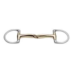 Sprenger Olivenkopfgebiss novocontact mit D-förmigem Ring einfach gebrochen - Sensogan 14mm Gebisslängegrösse: 13.5 cm